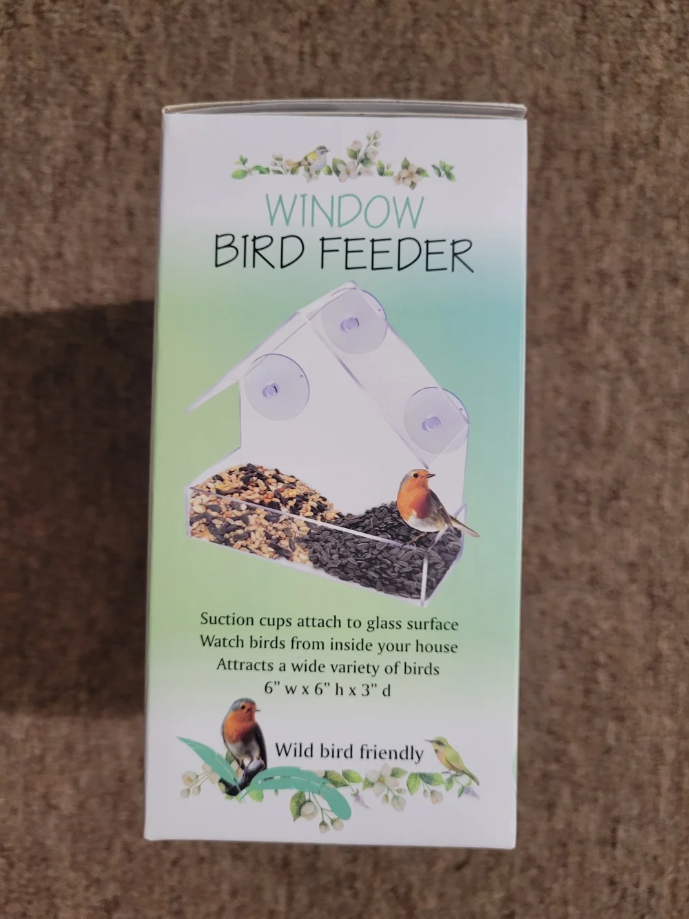 Window Bird Feeder - Clear - Picture 2 of 3